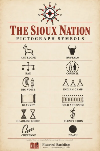 The Sioux Nation Pictograph Symbols - Historical Ramblings
